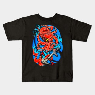 Skull octopus Kids T-Shirt